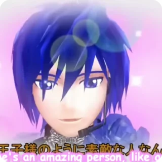 🤵‍♂ emoji ★|@Riupo |< MMD Kaito ★ Telegram sticker 13 of 50