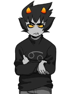 😟 emoji Karkat talksprites+other stuff Telegram sticker 16 of 23