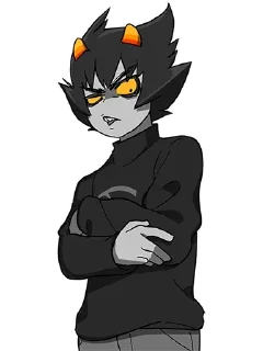 😳 emoji Karkat talksprites+other stuff Telegram sticker 15 of 23