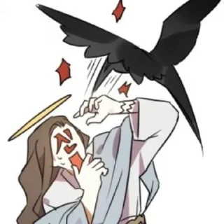 🤬 emoji I have become a crow Telegram sticker 8 of 77