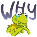 😢 emoji Kermit the Frog Telegram sticker 7 of 30
