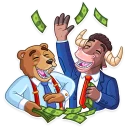 🤑 emoji Bull & Bear Telegram sticker 14 of 35