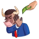 🙅‍♂️ emoji Bull & Bear Telegram sticker 7 of 35