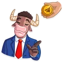 👍 emoji Bull & Bear Telegram sticker 8 of 35