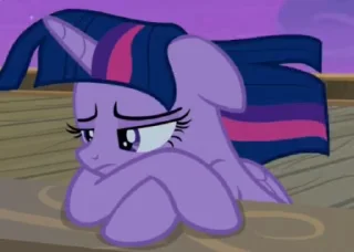 😔 emoji Twilight Sparkle Animated Telegram sticker 21 of 63
