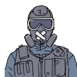 😌 emoji SWAT [@b1ackchannel] Telegram sticker 3 of 47