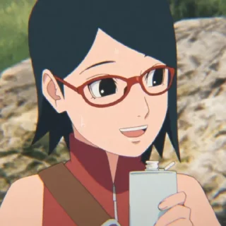☕ emoji Sarada🛐 Telegram sticker 6 of 20