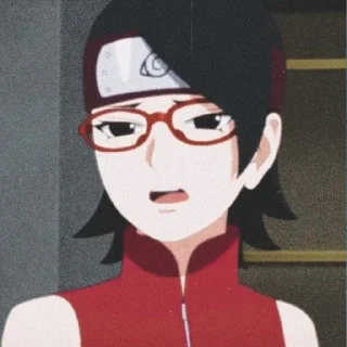 😨 emoji Sarada🛐 Telegram sticker 9 of 20