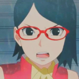 😡 emoji Sarada🛐 Telegram sticker 8 of 20