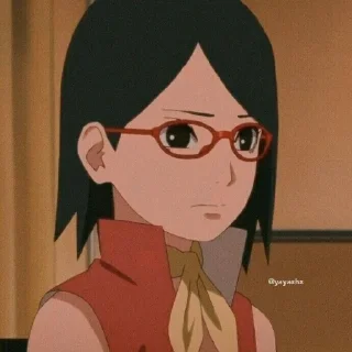 😰 emoji Sarada🛐 Telegram sticker 18 of 20