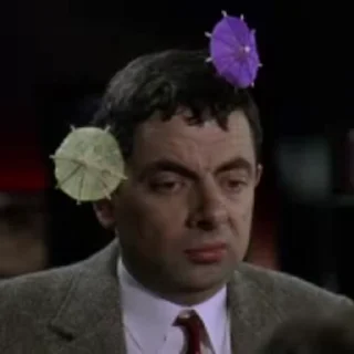 🍹 emoji Mr bean by @sticker_pack_channel — @stckrRobot Telegram sticker 20 of 50