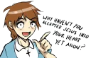 🤔 emoji Christ-chan Telegram sticker 24 of 40