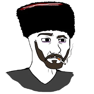 🧐 emoji Cossack samostijnik wojak Telegram sticker 6 of 8