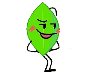 Sticker from leafy BFB/BFDI 2 @sun_yo0