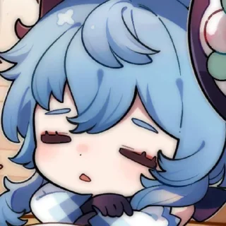 😴 emoji Ganyu Telegram sticker 17 of 28