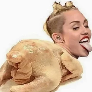 🍗 emoji Miley Cyrus @pooorainpvp Telegram sticker 24 of 120