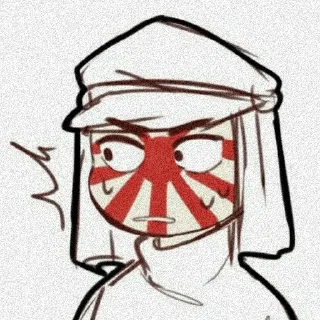 Sticker from Japanese empire