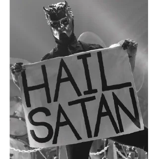 😈 emoji HAIL SATAN!!! Telegram sticker 6 of 52