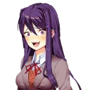 😆 emoji Doki Doki Literature Club Telegram sticker 5 of 16