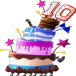 🎂 emoji vsem privet pvz2 Telegram sticker 2 of 76