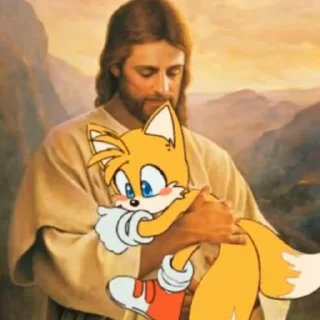 ✝️ emoji Тейлз крутой Telegram sticker 8 of 25