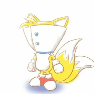 😶 emoji Тейлз крутой Telegram sticker 14 of 25
