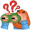 ❓ emoji Hairy Harry Telegram sticker 7 of 15