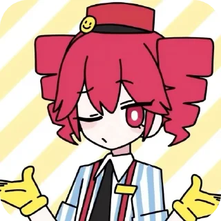 🤷‍♂ emoji Kasane Teto by @Miyamura_01 2.0 Telegram sticker 5 of 52