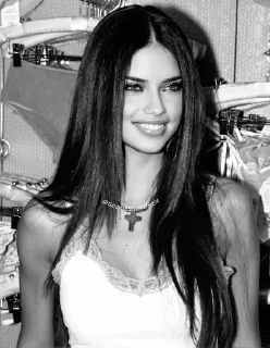 😁 emoji Adriana Lima Telegram sticker 15 of 25
