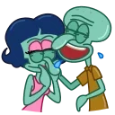 Sticker from Squidward & Squilvia