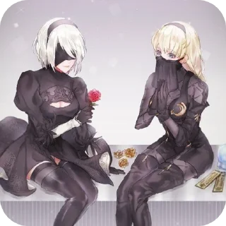 👍 emoji Nier Telegram sticker 4 of 31