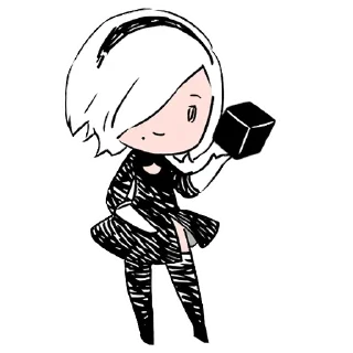 ☺️ emoji милашка 2B (@dasein0) Telegram sticker 8 of 16
