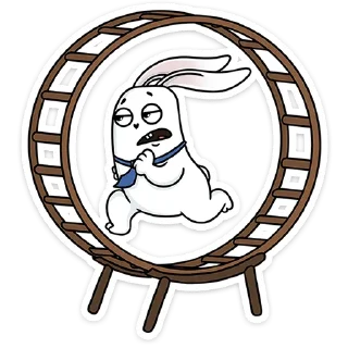 🏃‍♂️ emoji Кроль в офисе :: @stickroom Telegram sticker 24 of 48