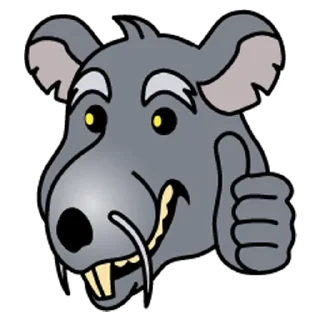 👍 emoji Rat @durakrats Telegram sticker 9 of 25