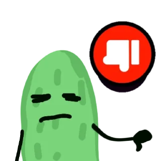 👎 emoji Суси огурцы Telegram sticker 14 of 23