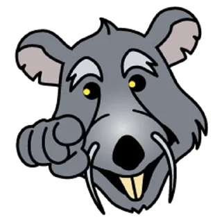 👇 emoji Rat @durakrats Telegram sticker 23 of 25