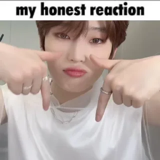 Sticker from My honest reaction
