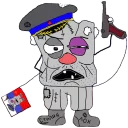 Sticker from Rashka the Square Vatnik