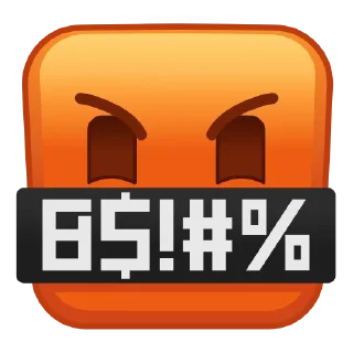 🤬 emoji Square Emoji @TgSticker Telegram sticker 20 of 55
