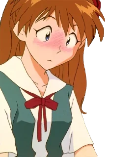 😳 emoji A lot of Asuka (Evangelion) Telegram sticker 18 of 80