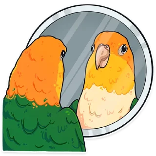 ❓ emoji ПАПУГИ by @kotypic Telegram sticker 8 of 21