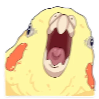 😱 emoji ПАПУГИ by @kotypic Telegram sticker 13 of 21