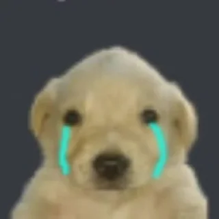 😭 emoji Puppy Telegram sticker 13 of 34