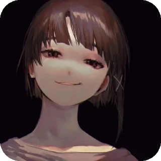 💇 emoji LAIN Telegram sticker 16 of 25