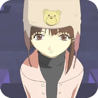 👄 emoji LAIN Telegram sticker 19 of 25