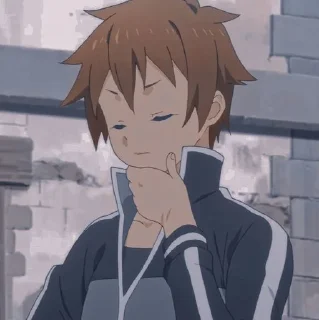 🤔 emoji KonoSuba @anime_sticks Telegram sticker 14 of 30