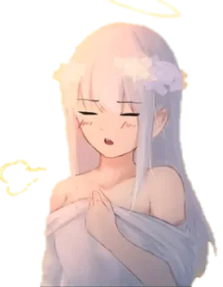 😮‍💨 emoji Angel Telegram sticker 17 of 94