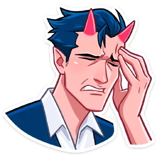 🤦‍♂ emoji Дьявол (@TgSticker) Telegram sticker 12 of 48