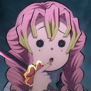 😯 emoji Мицури @anime_sticks Telegram sticker 10 of 20