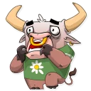😨 emoji Ringo the Bull Telegram sticker 20 of 26